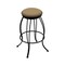 Holland Bar Stool Co 30" Swivel Bar Stool, Black Wrinkle, Canter Sand Seat 300030BW013 - alternate 1